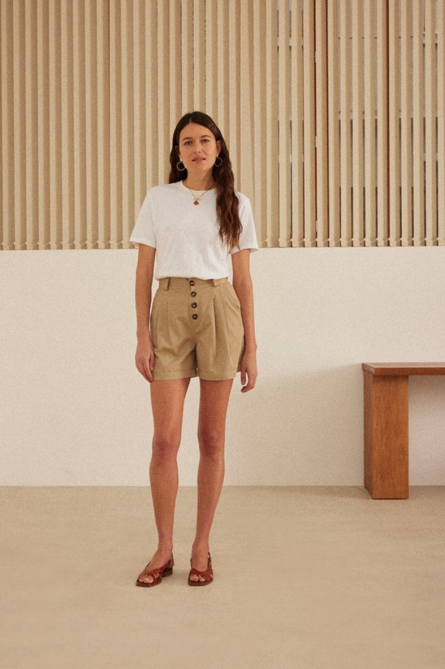 Femme Balzac Jupes Et Shorts | Short Expedition Beige